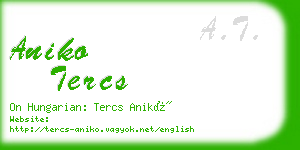 aniko tercs business card